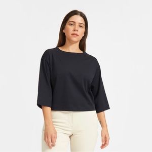 Everlane black cropped top